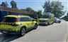 politi og ambulance på stedet