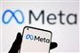 en mobil med Meta-logoet