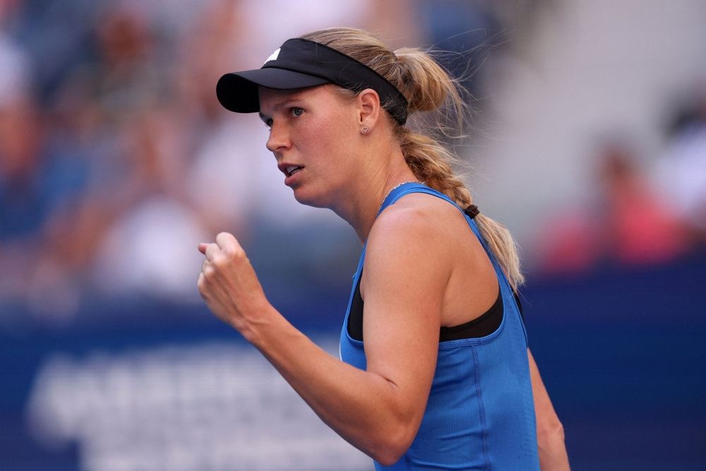 Caroline Wozniacki på banen