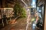 kaos i en gade i hongkong