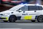 Politibil med udrykning 