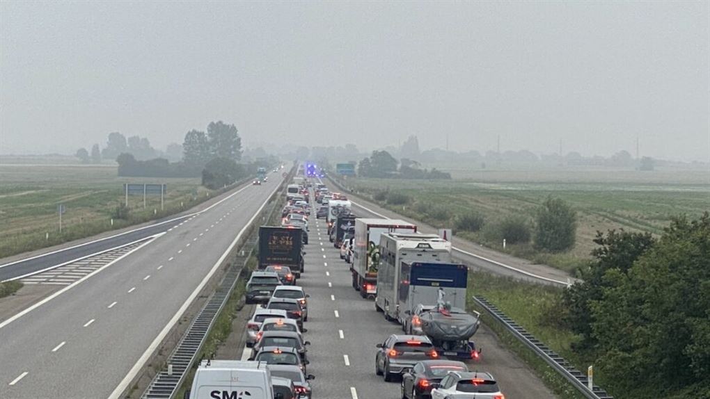 kø på motorvej