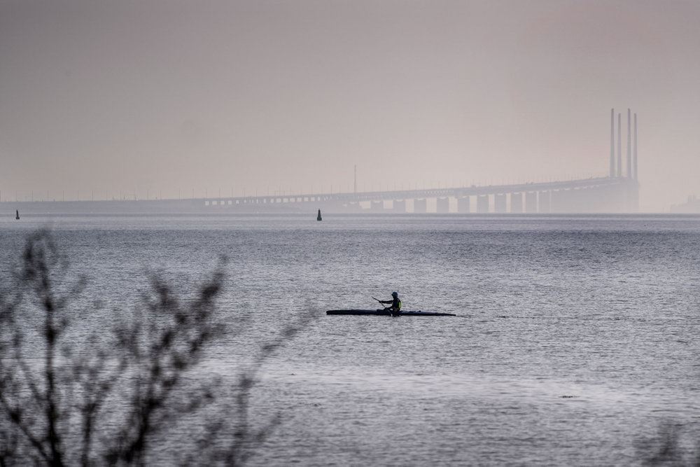 øresundsbroen set fra land