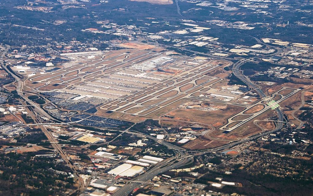 lufthavn set fra luften