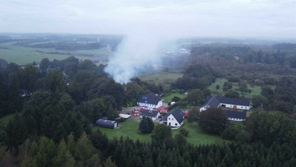 brand set fra luften