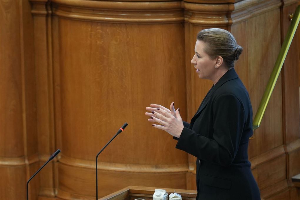 Mette Frederiksen i Folketinget