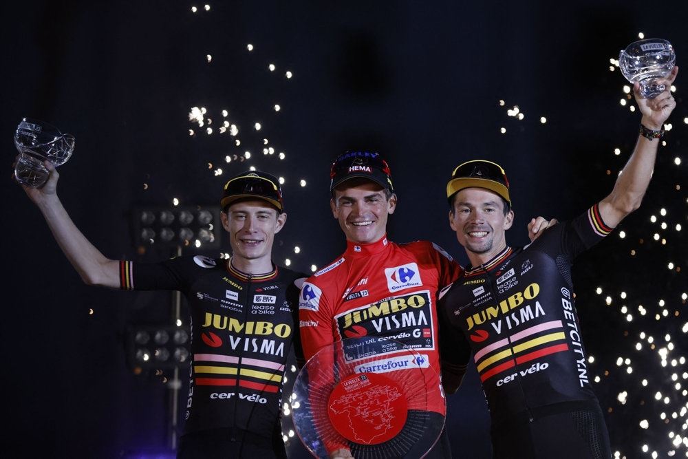 tre cykelryttere