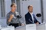 Mette Frederiksen og Peter Hummelgaard på et pressemøde