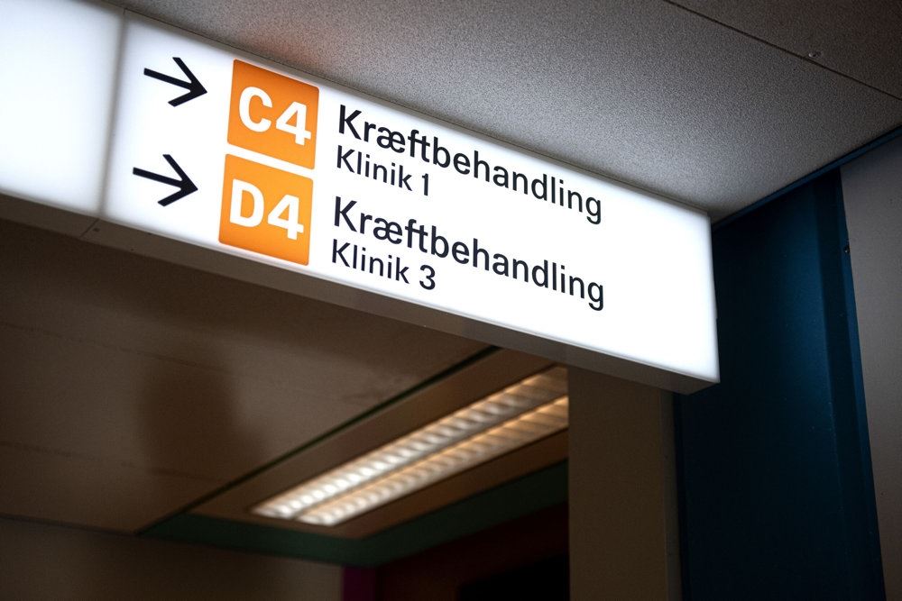 Skilt på hospital