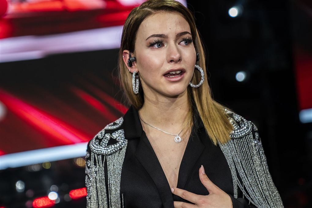 Mathilde Caffey efter sin optræden i X Factor.