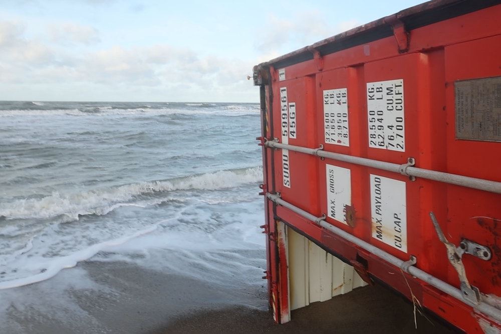 Container på strand