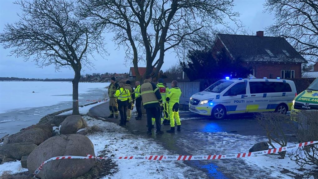 redningsfolk i arbejde