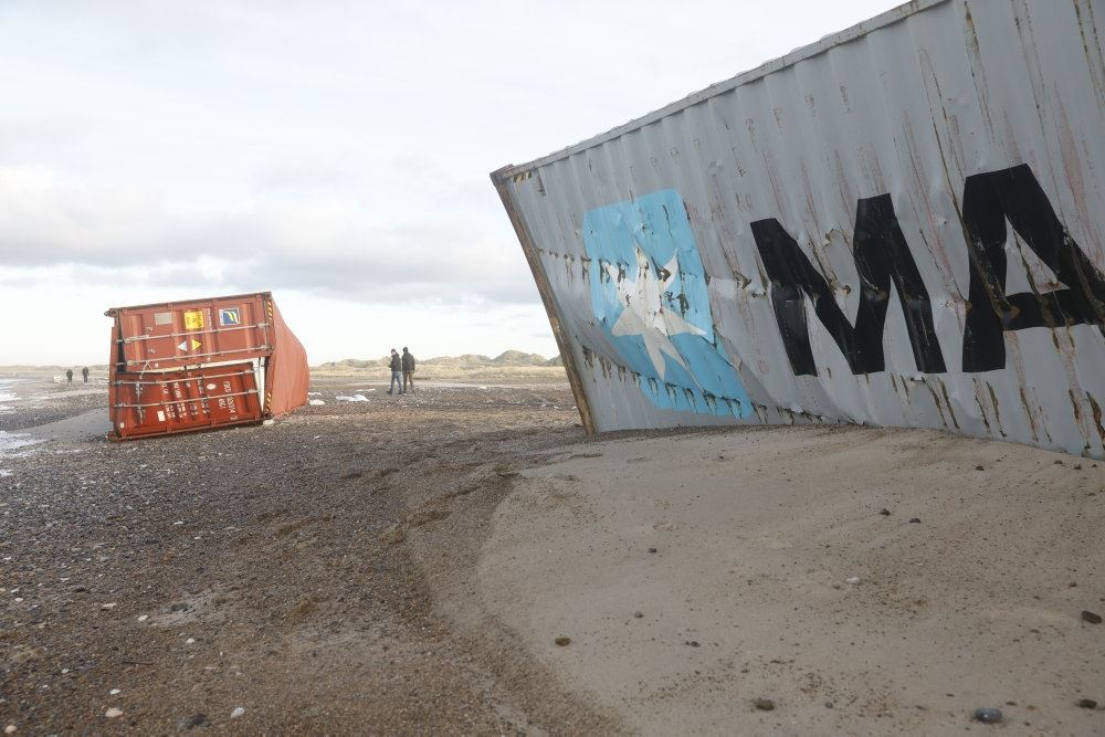 Container på strand