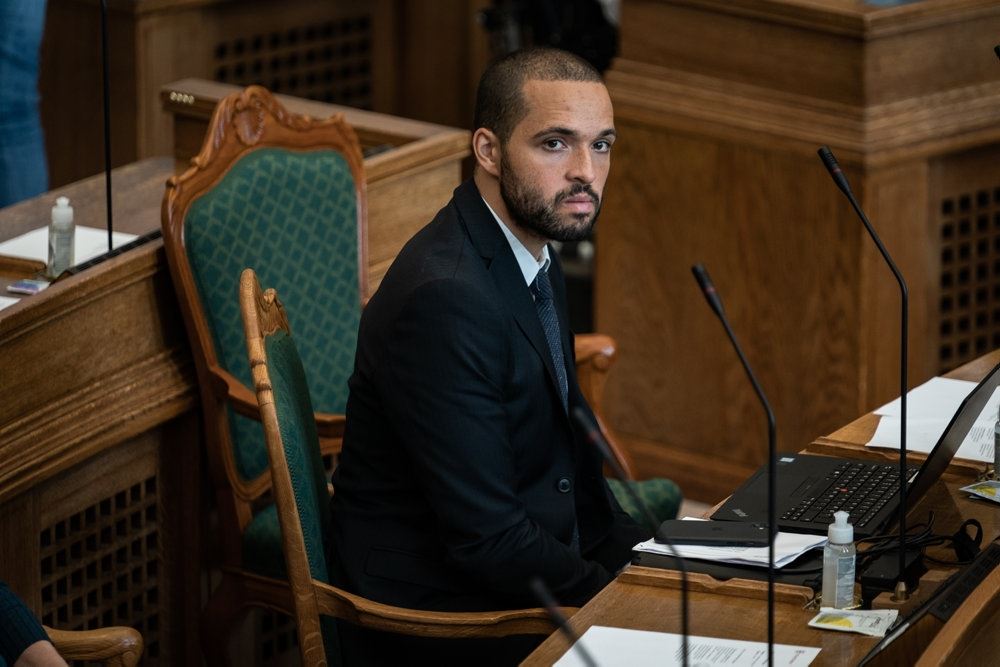 Rubben Kidde o folketingssalen