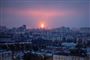 Eksplosion over en by