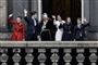 Den kongelige familie på balkonen