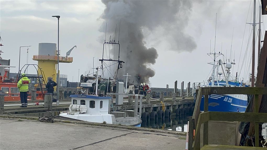 brand i et skib