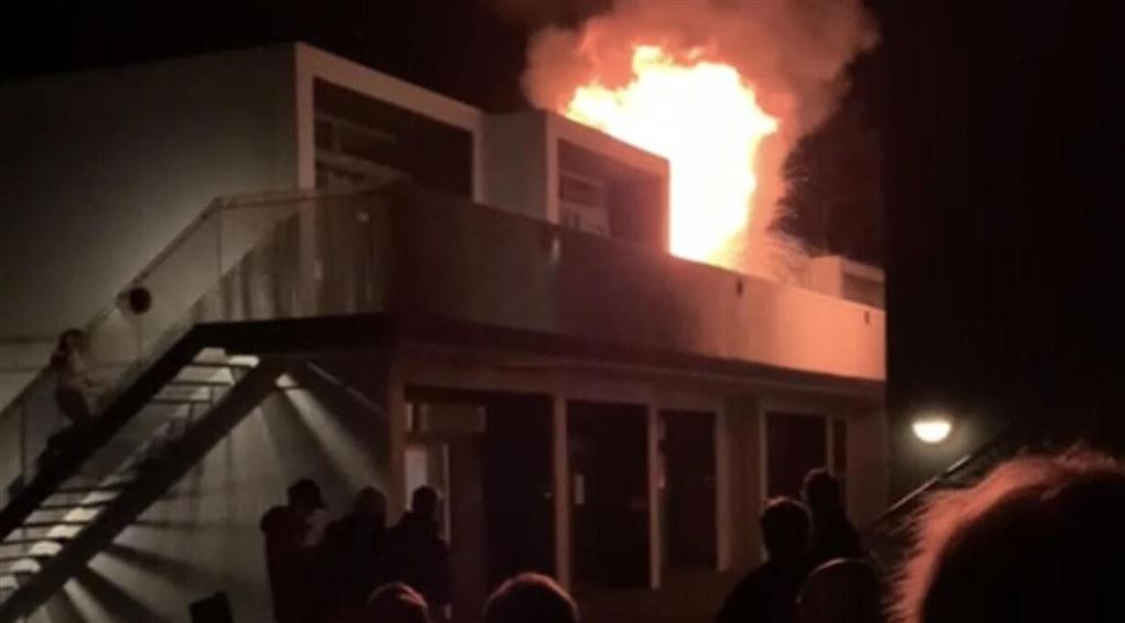 Et kollegie i brand