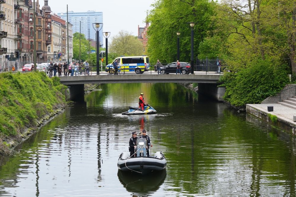 politi på gaden