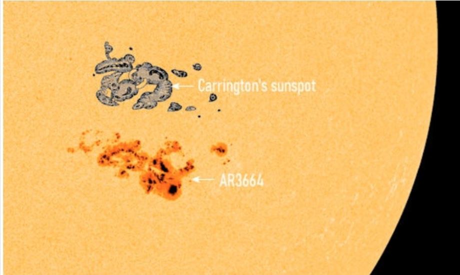 en tegning af solstorme på Solen