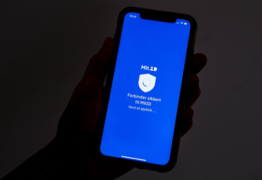 MitID på mobiltelefon