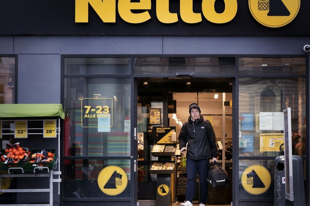 Indgang til en Netto-butik