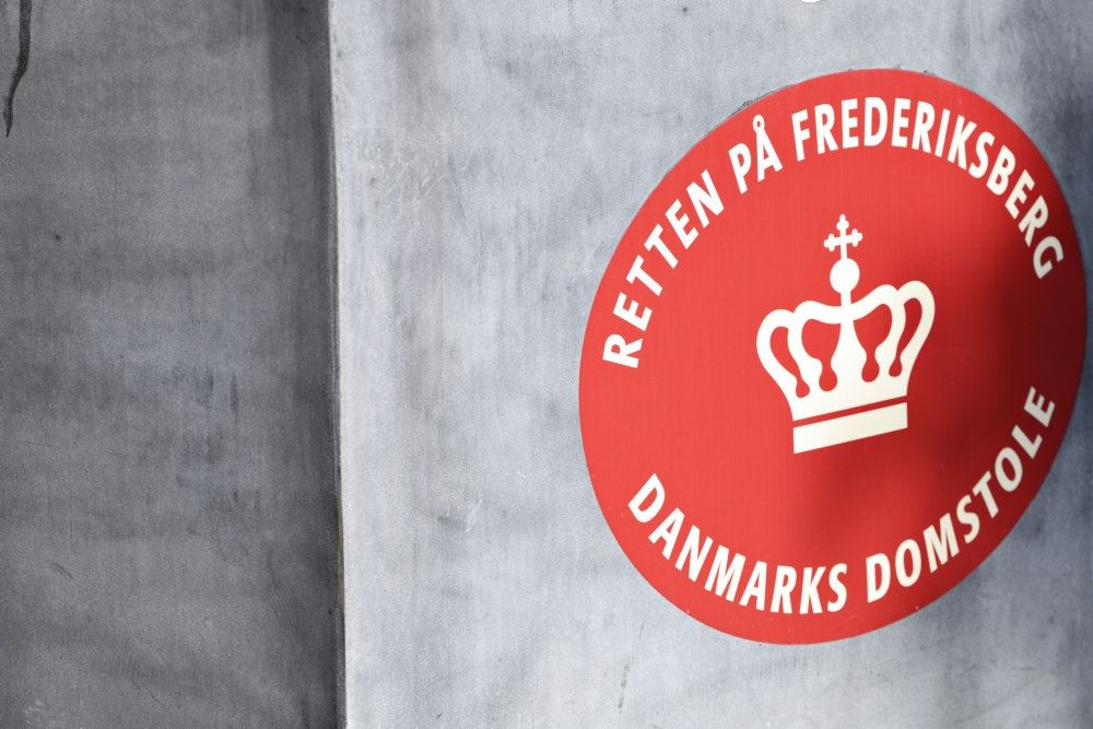 skilt foran retten på frederiksberg