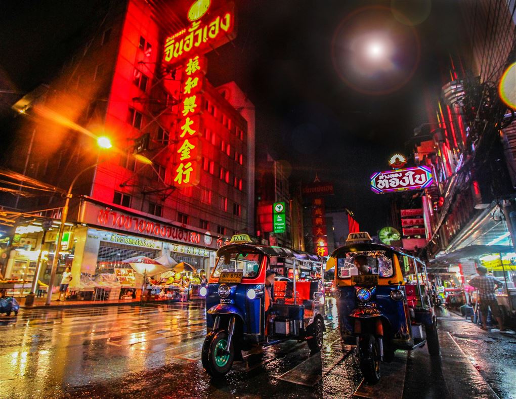 Gadebillede fra Bangkok