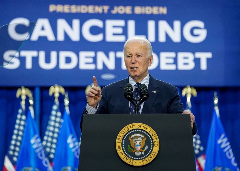 Joe Biden på talerstolen