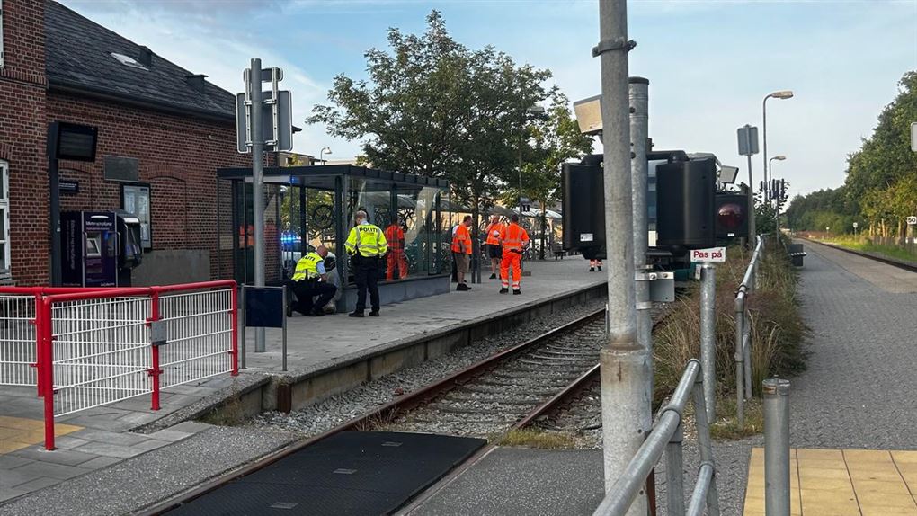 Redningsfolk på stationen