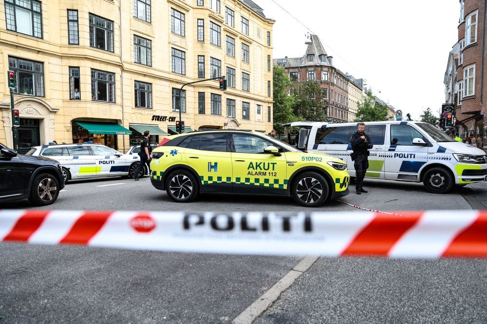 politiafspærring på vej