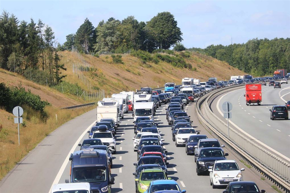 kø på motorvej