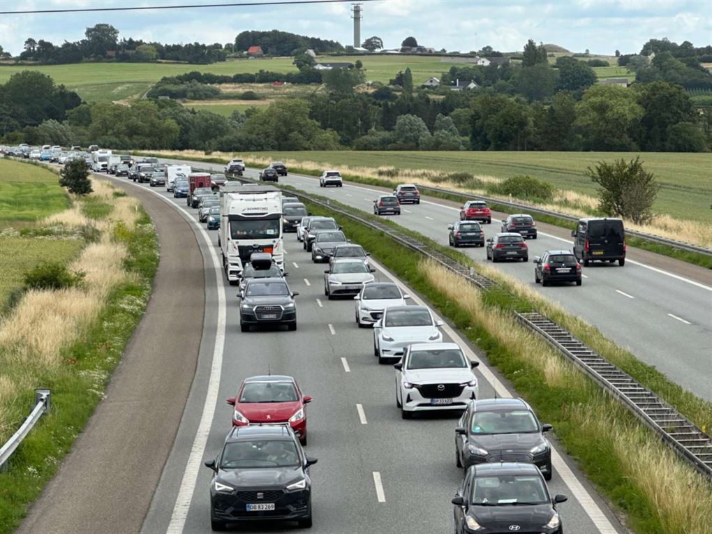 kø på motorvej