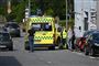 ambulance ved ulykkessted