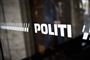 Politilogo på indgangsdør