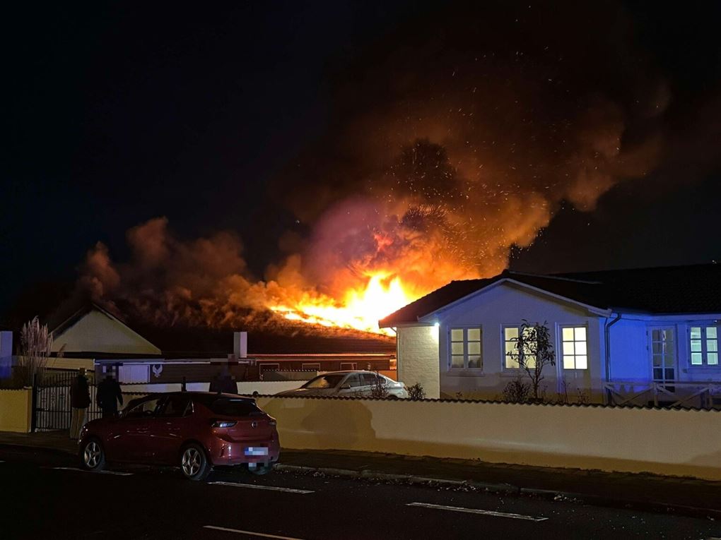 hus i brand