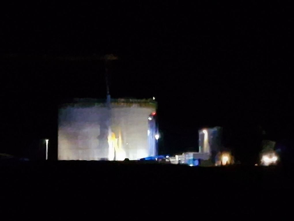 silo og en masse blå blink