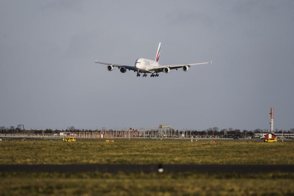 et kæmpe fly lander i Kastrup