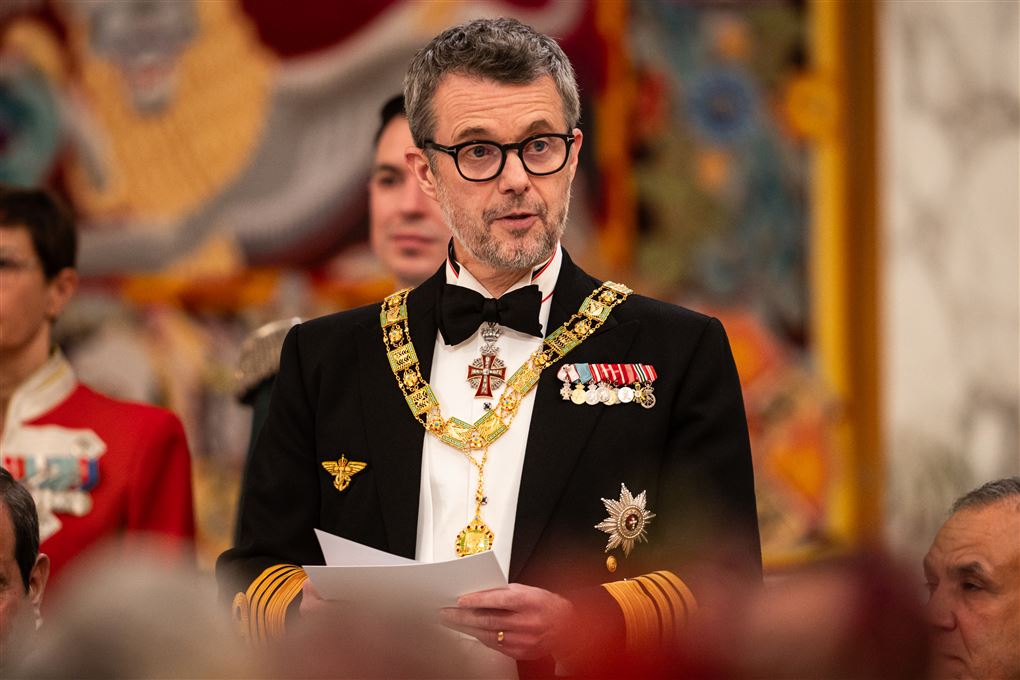 mand  - kong frederik skal holde første nytårstale