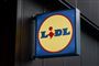 skilt foran lidl supermarked