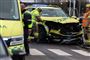 Akutlægebil med smadret front