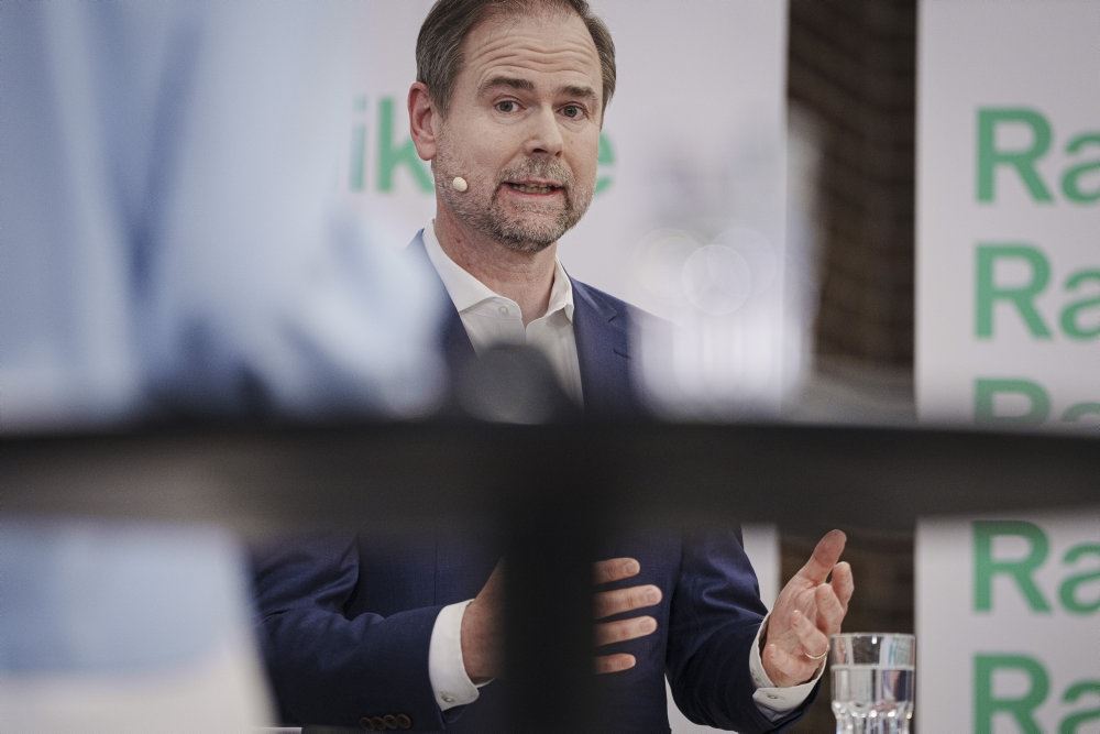 Wammen taler på et pressemøde