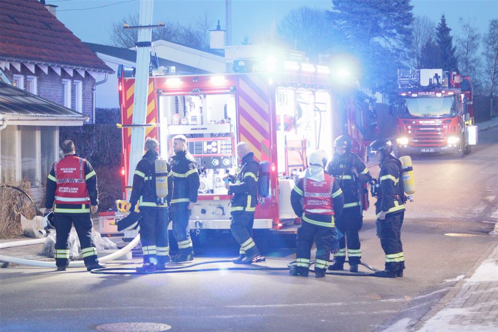 brandbiler i gade