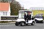 Trump i en golfcart