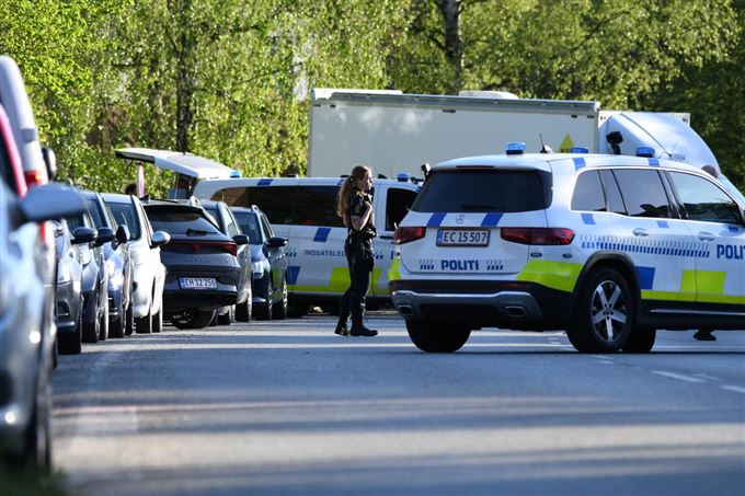 politi på gaden