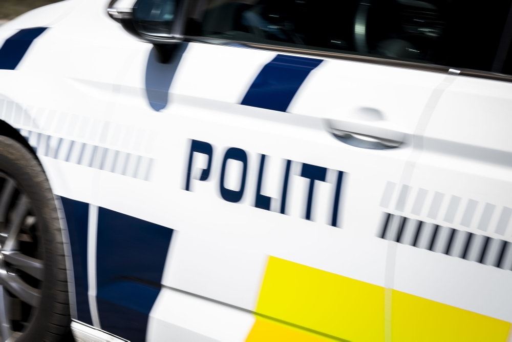 politi på bil