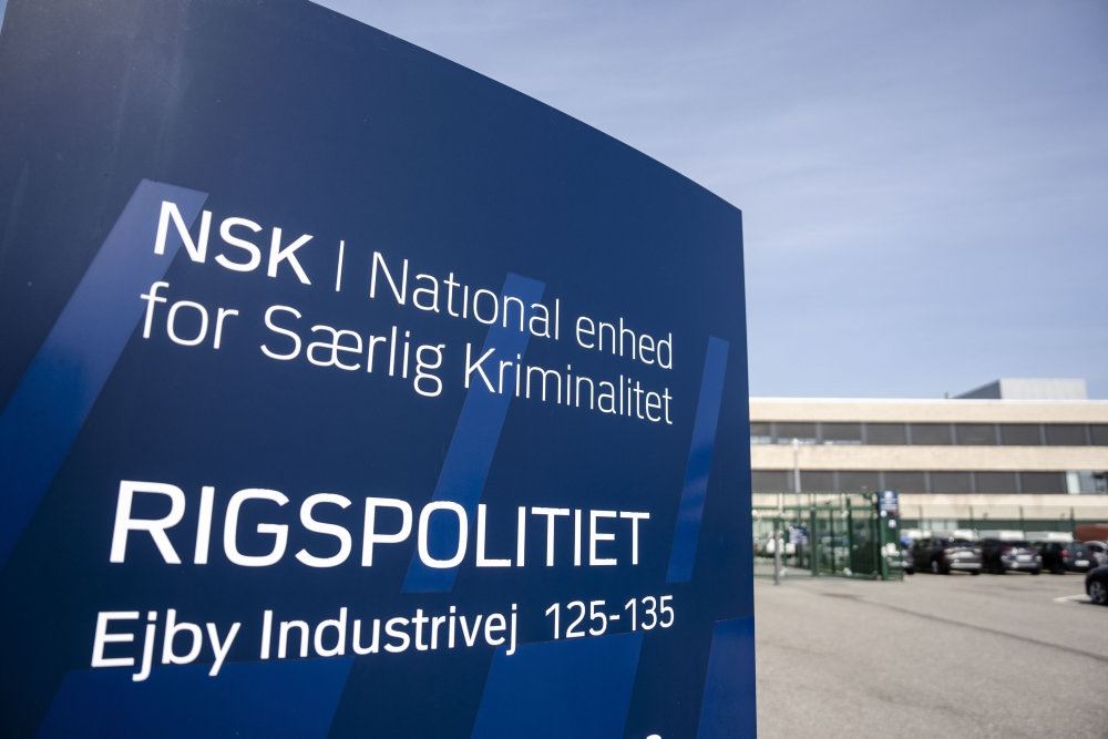 skilt foran rigspolitiet 