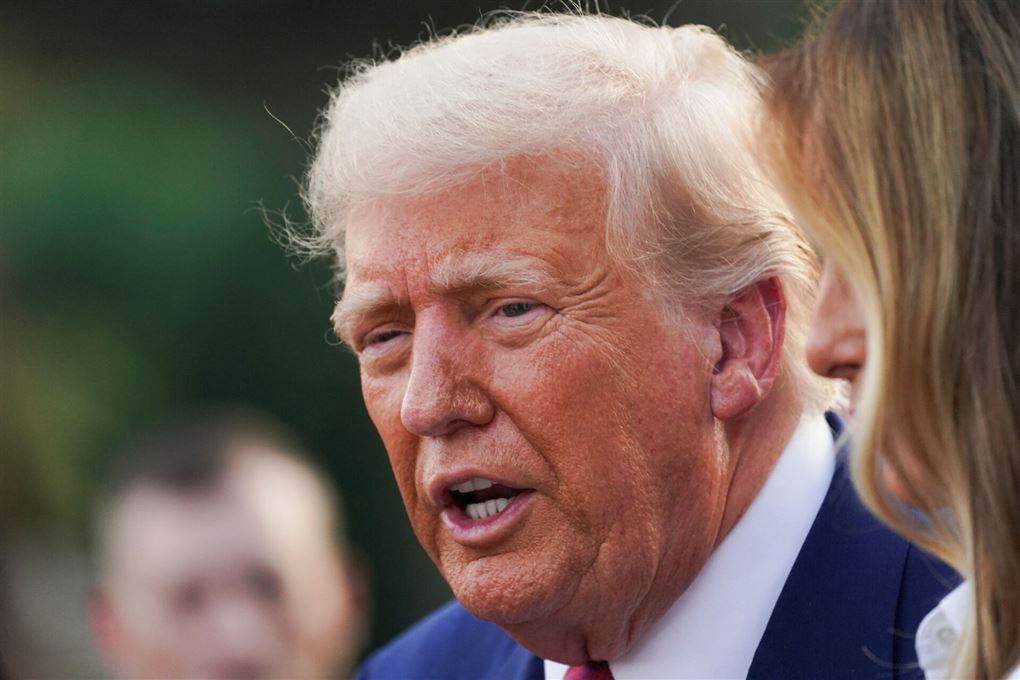 Nærportræt af Donald Trump