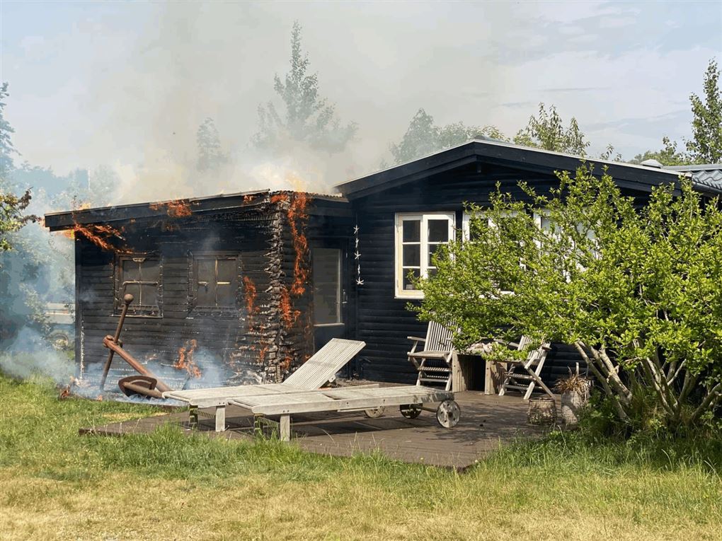 brand i sommerhus