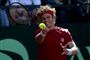 tennisspiller i aktion